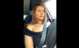 Horny Latina Taxi Driver Had a Great Moment and Share That with Us - Live Public XXX Masturbate